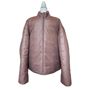 Standard Cloth Mauve Size Medium Channel-less Puffer Jacket Boxy Oversized…